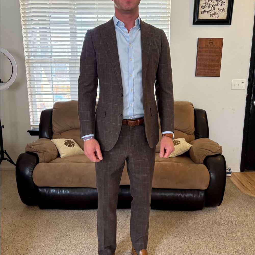 Suitsupply Brown Tailored Suit